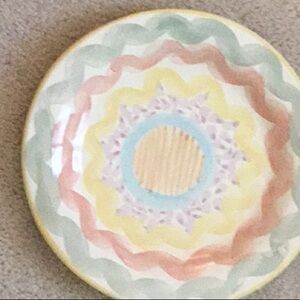 Retired Mackenzie Childs dinner plate.